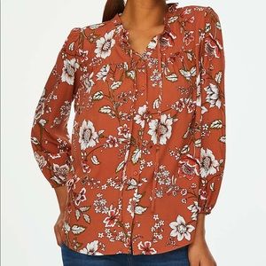 Floral swing Tie Blouse